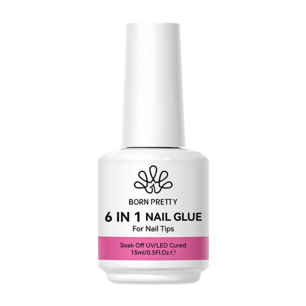 6 in 1 Soft Gel Nail Glue 15ml Born Pretty