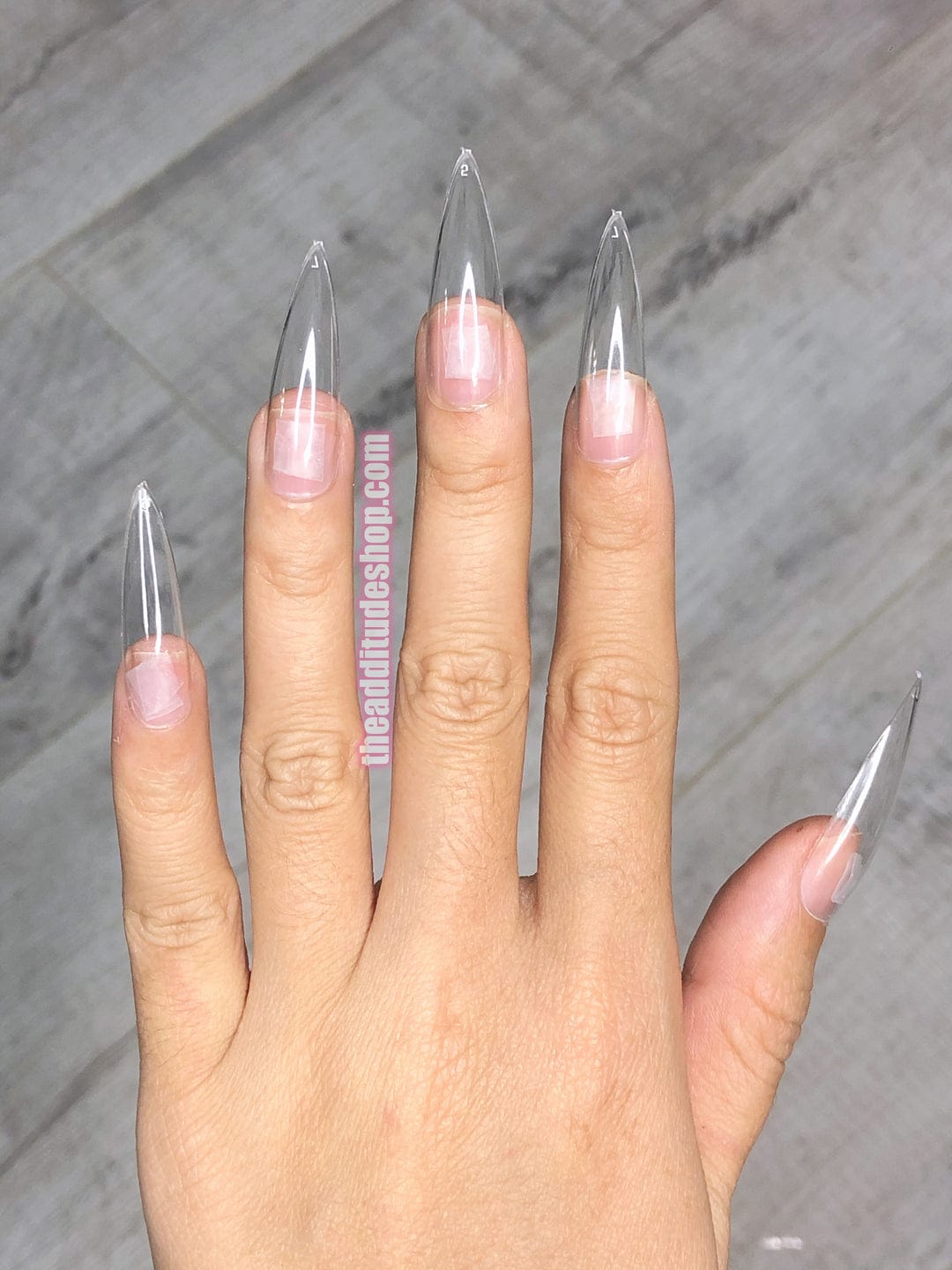 WhatsApp Image 2026-04-06 at 20.03.43 Full coverage Stilleto clear nail 504 pack - Image 1