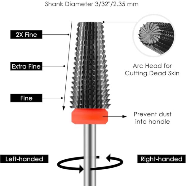 5IN1 CARBIDE NAIL DRILL BIT {F} FINE