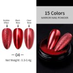 Metallic Chrome Shine Powders RED