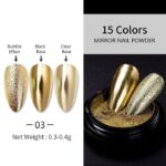 Metallic Chrome Shine Powders GOLD