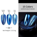 Metallic Chrome Shine Powders Light Blue