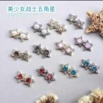 3D Star Nail Art Charms 6 pack