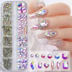 3D Rhinestone 12 Grid Mixed Shapes And Sizes