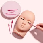 EyeLash Extension Mannequin Head /Make up plus 10 extra Lash Stripes