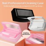 Sterilizing Storage Box Organizer Clear Lid Disinfectant Tray