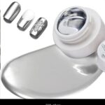 3D Metallic Silver Liquid Chrome