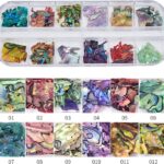 12 Grid Broken 3D Sea Shell Nail Art Charms