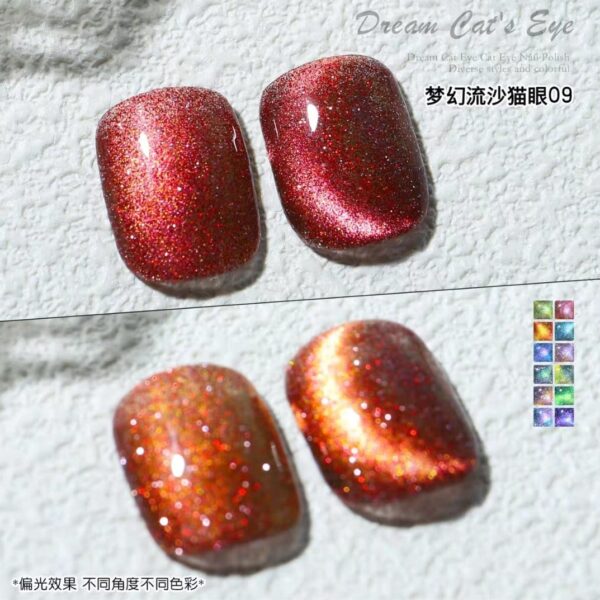 9D Glitter Magnetic Cat Eye Gel Polish