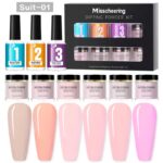 Dipping Powder System Kit 6 Colors Plus Activator, Base Coat ,Top Coat