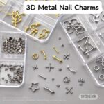 3D Metal Punk Nail Charms