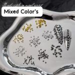 100 Pieces Of Mixed Color Stud Nail Charms