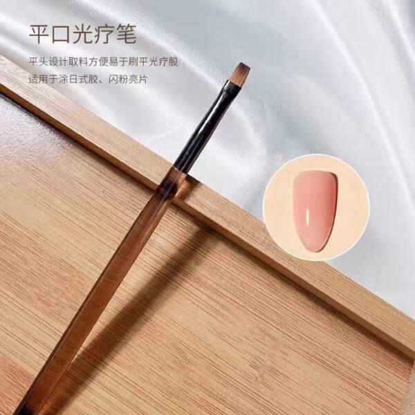 Gel Brush Nail Polish Application