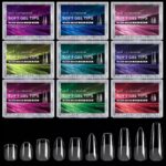240 Pcs Soft Gel X Clear Nails All Shapes