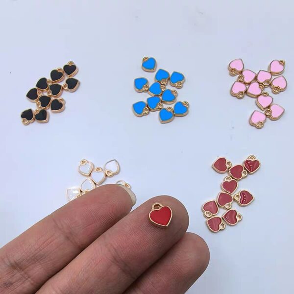 3D 10 Pack Dangle  Love Nail Art Charms Mixed colors