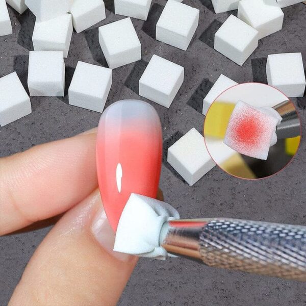 50pcs White Ombre Sponges