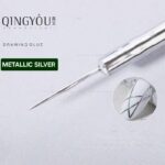 3D Metallic Chrome Liner Nail Art