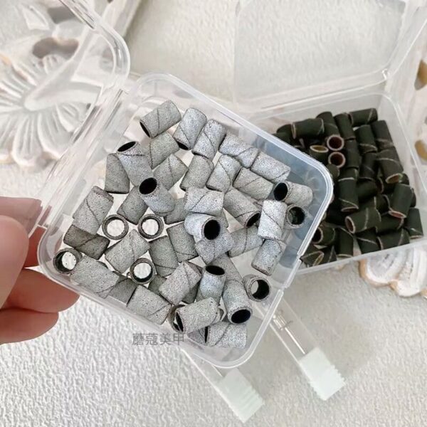 50 Pack Sanding Bands for drill bit 240# Grey