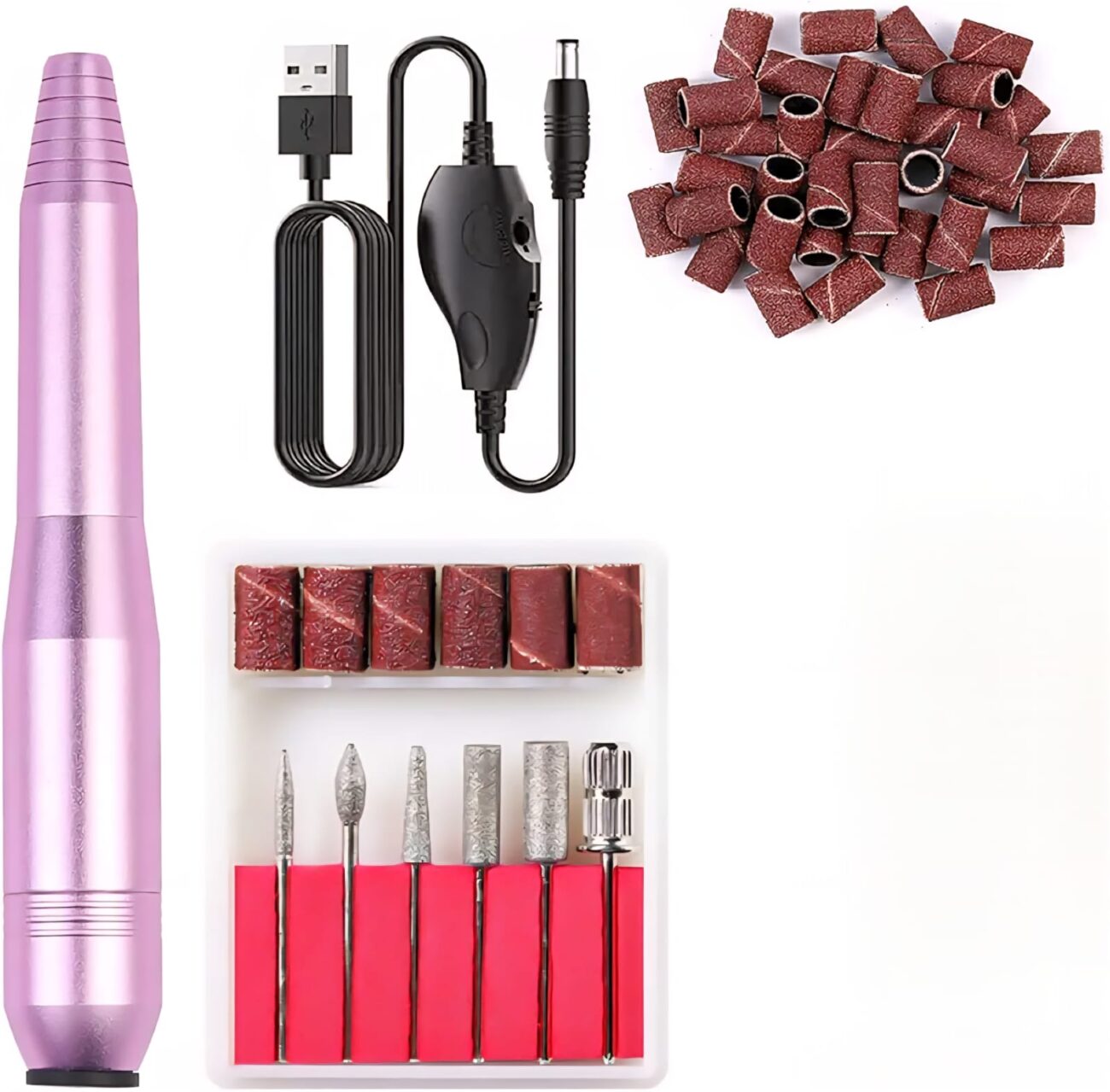 Portable Electric Nail Drill Machine 20,000 RPM USB