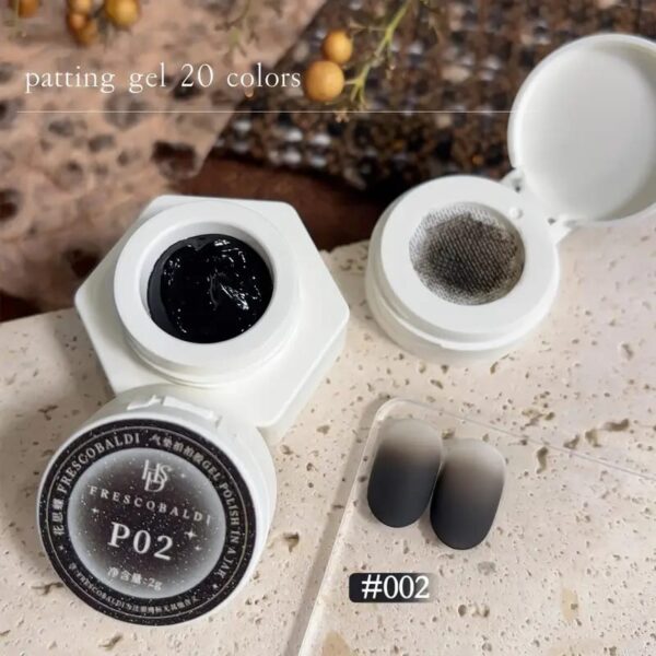 Black Patting Gel Ombre 002