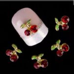 6 Pack Cherry 5D Nail Charms